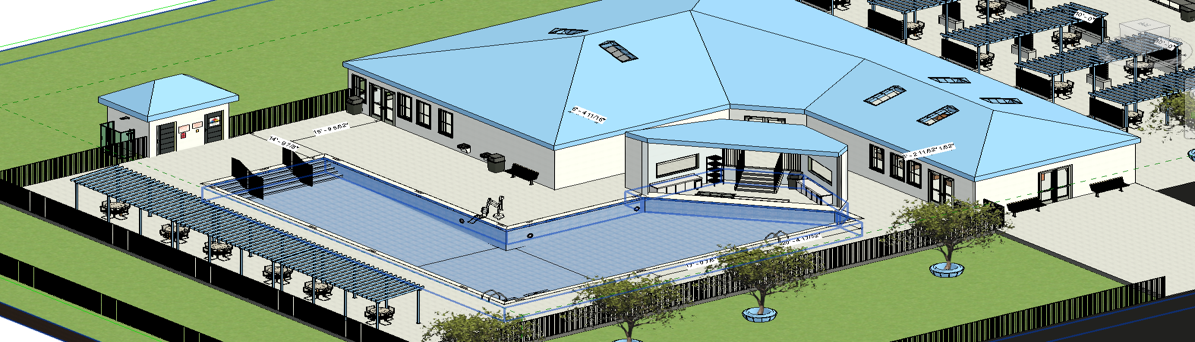 Benedict Oasis rendered aerial site view