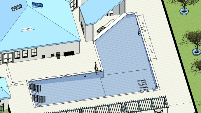 Life safety plan with occupant loads and exit access